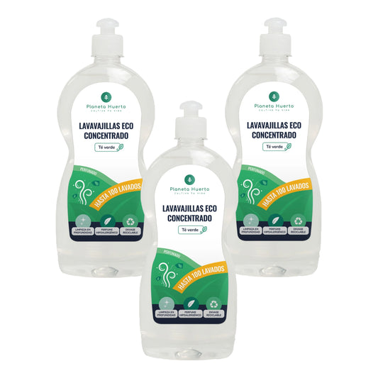 Pak 3xVaatwasser Handmatig Groene Thee ECO Planet Orchard 750ml