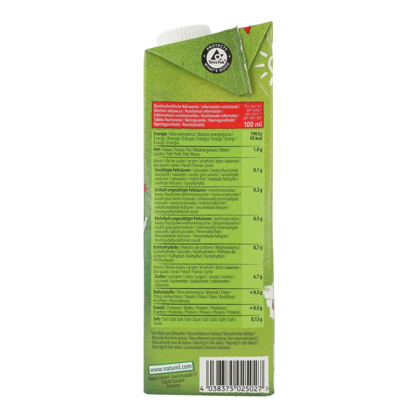 Boisson au blé d'épeautre BIO Natumi 1 L