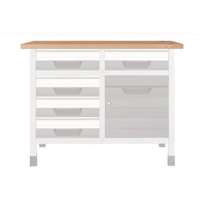 1 arbetsbänk i bok S 650 x 650 x 30 mm Wolfcraft 6043000 S 650 x 650 x 30 mm