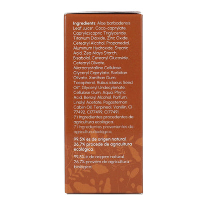 Ansiktskräm med solskydd och färg 100 % mineral SPF30 Planeta Huerto 50 ml