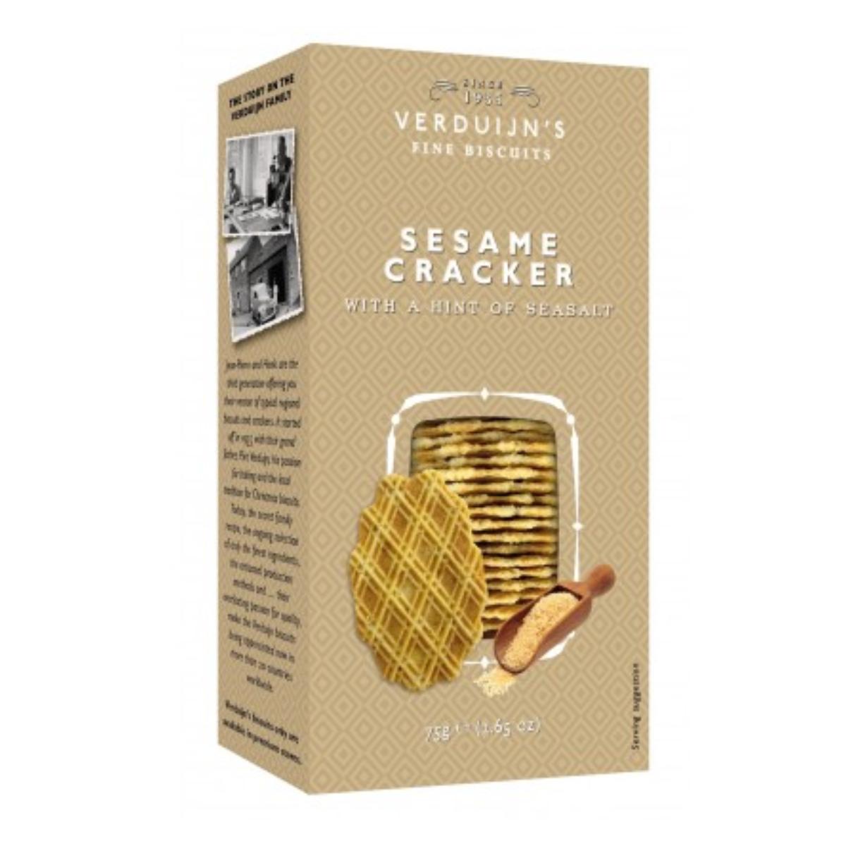 Craquelins au sésame et au sel marin Verduijns 75g