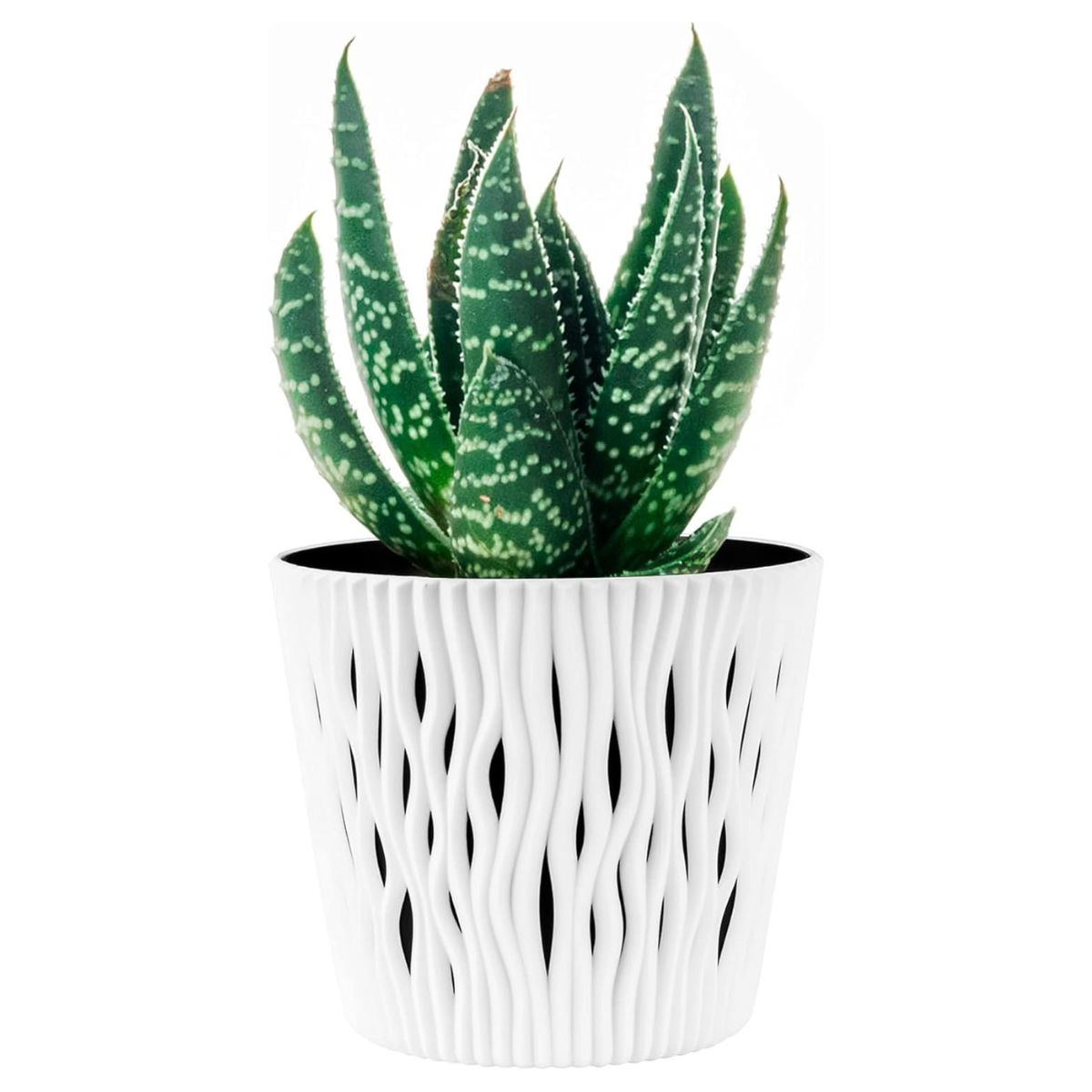 Bloempot Duna met witte inzet D 22 x 19