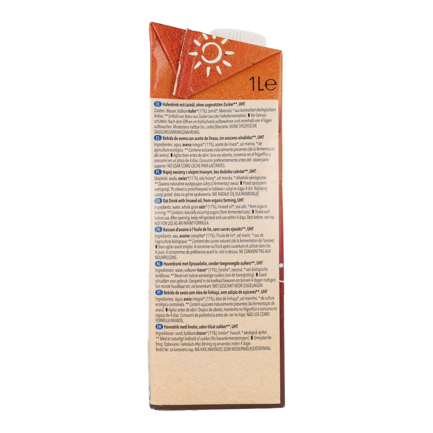 Havredryck med Omega 3 BIO Natumi 1 l