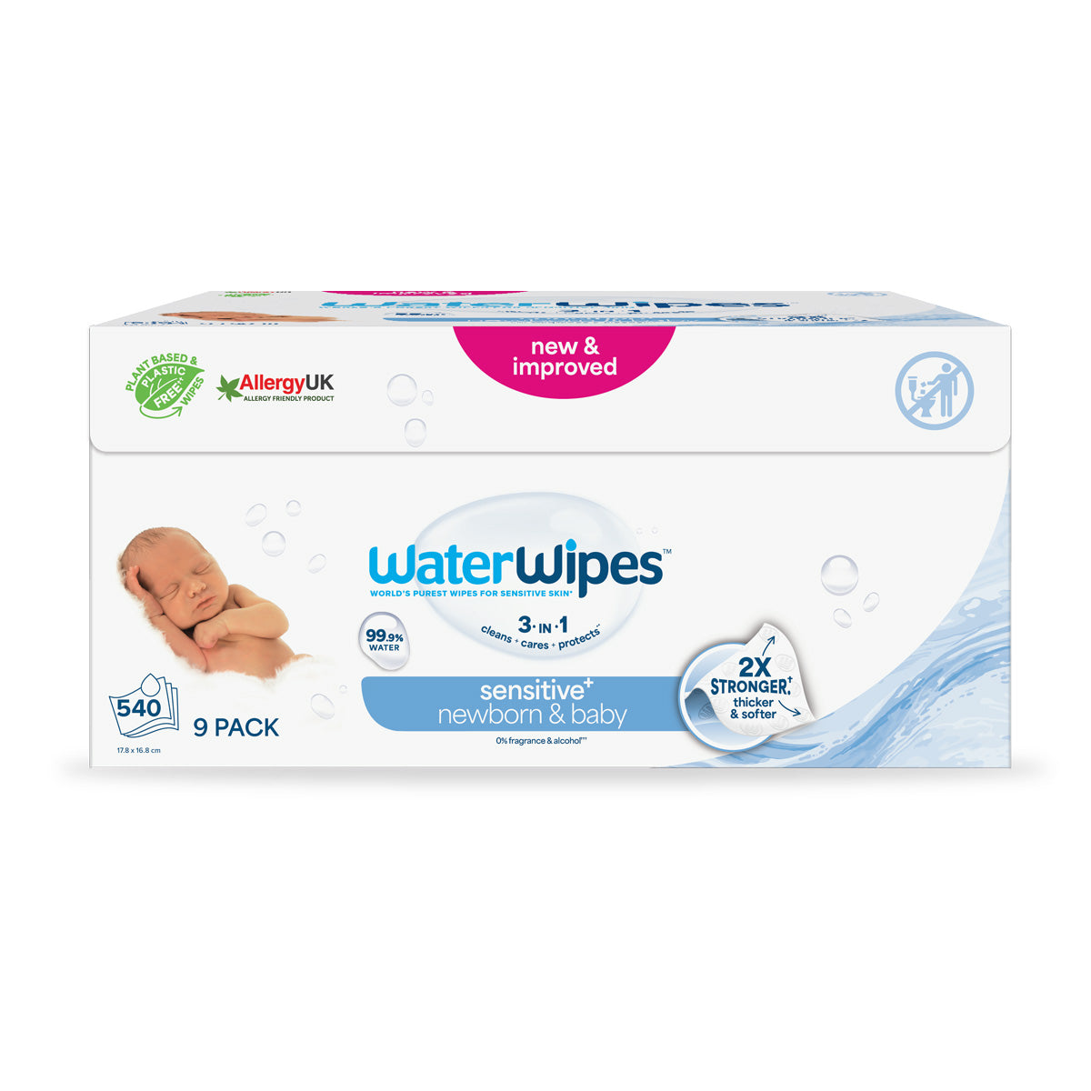 Babyfeuchttücher WaterWipes BIO 540 Stück