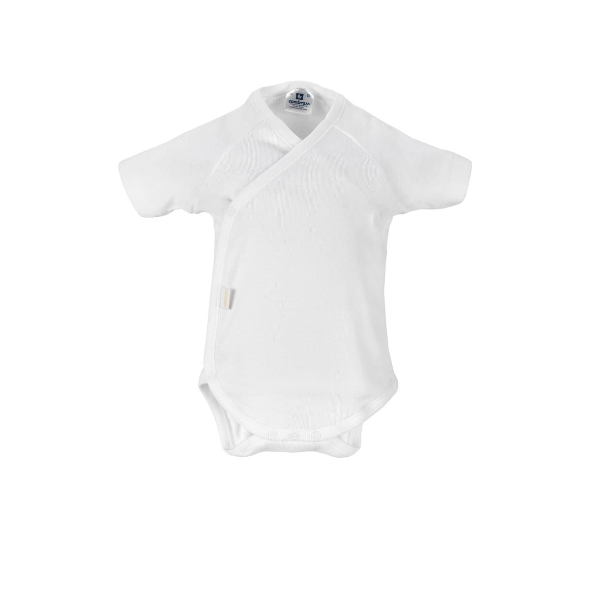 Body per neonati a maniche corte bianco Cambrass taglia 00