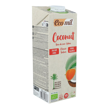6x Pack Classic Nature Organic Coconut Drink Ecomil 1 L