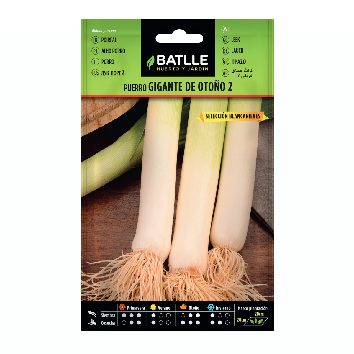 Zaden van reuzepurei voor de herfst 2 sel. Blancanieves Batlle