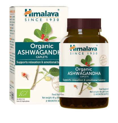 Ashwagandha Organic, Himalaya, 60 Kapseln