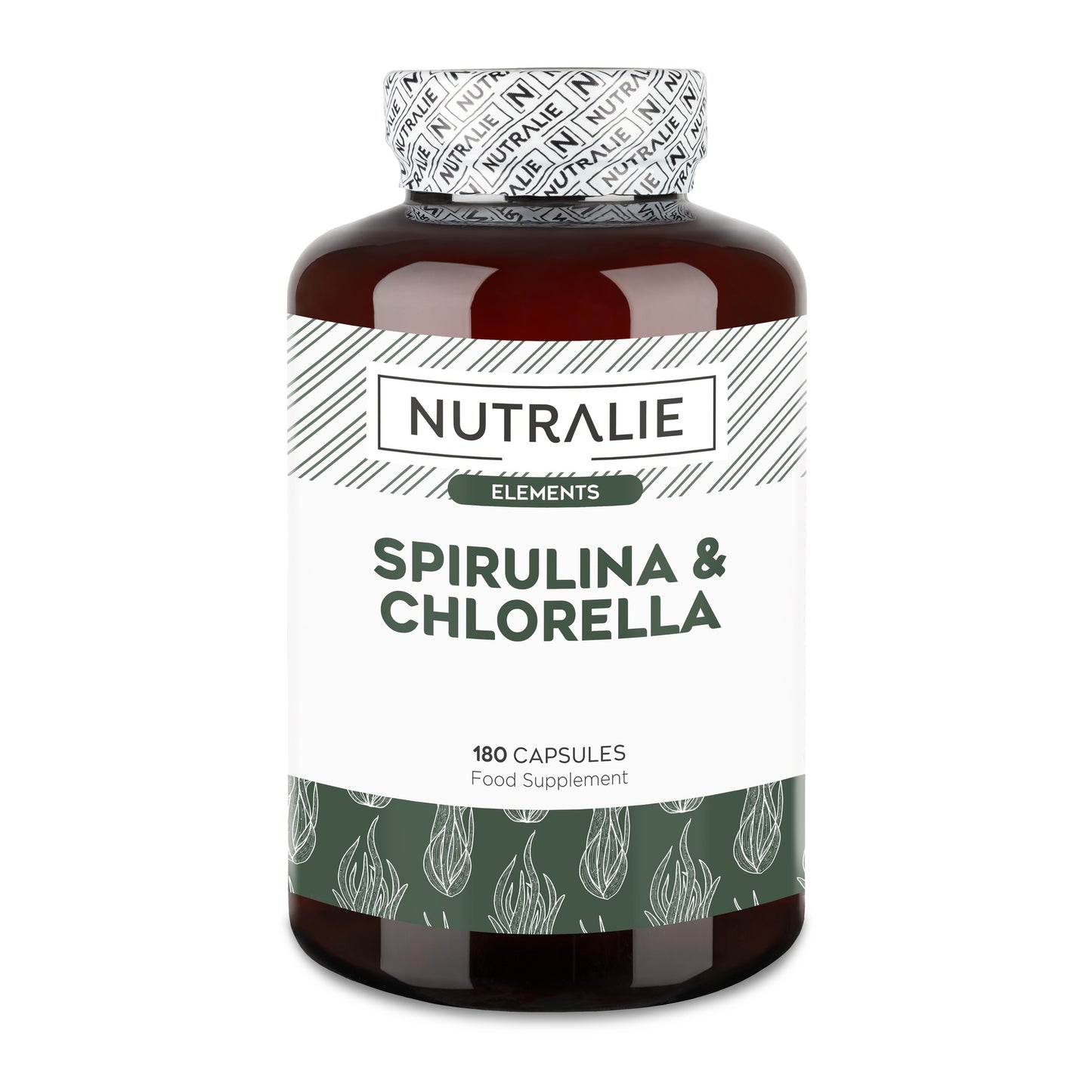 Nutralie Spirulina & Chlorella 1800 mg energia e forza 180 capsule