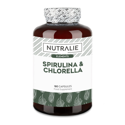 Nutralie Spirulina & Chlorella 1800 mg energie en kracht 180 capsules