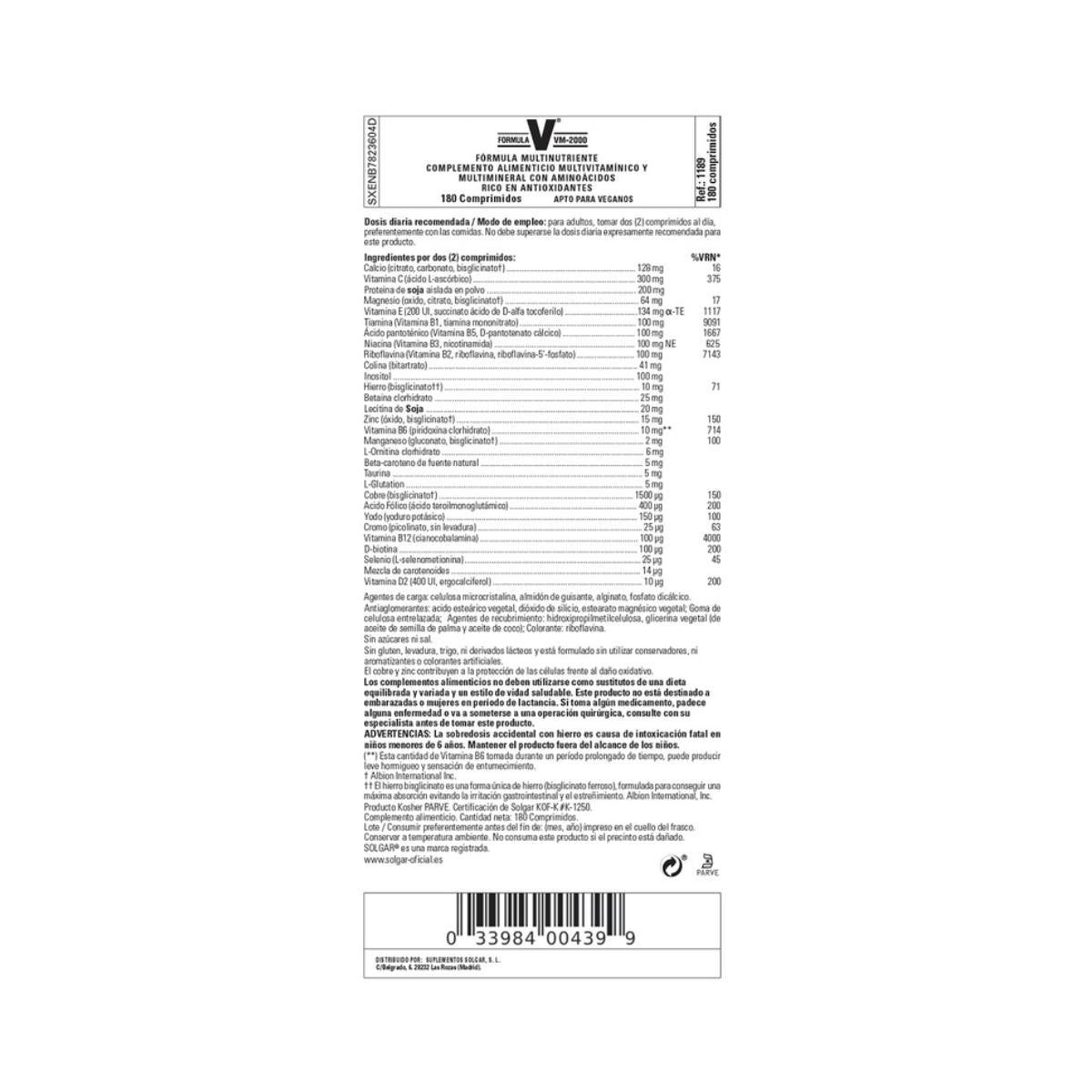 VM-2000 Formula 90 tablets
