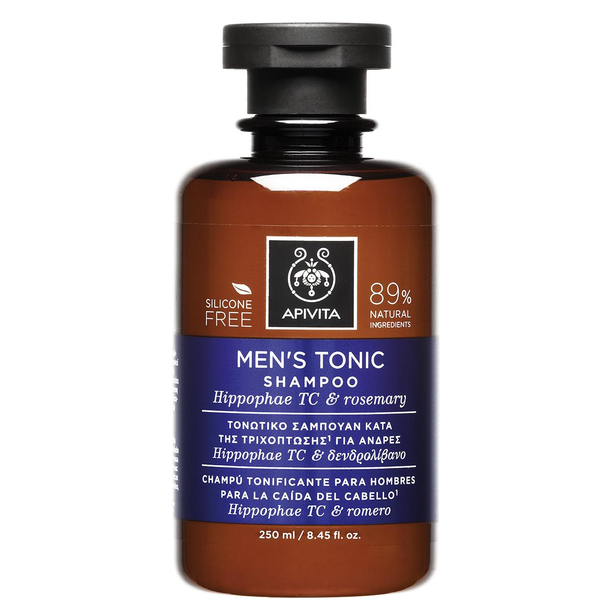 Belebendes Shampoo für Männer gegen Haarausfall und geschwächtes Haar Apivita 250 ml