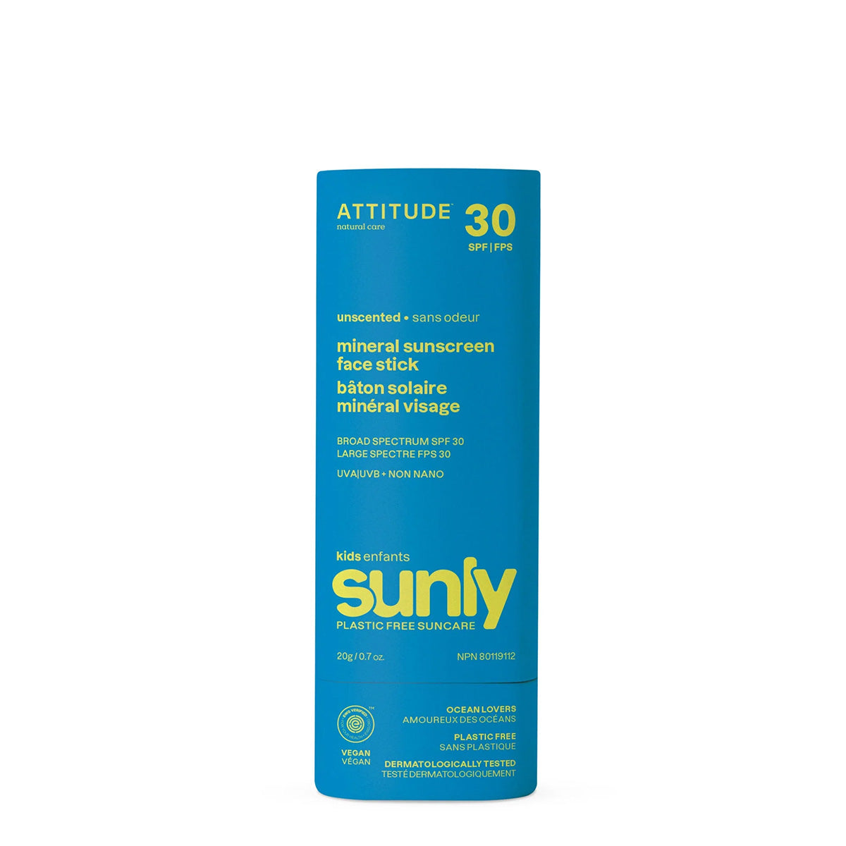 Sunly Stick gezichtsbeschermende zonnebrandcrème voor kinderen zonder parfum 30 SPF 20 g