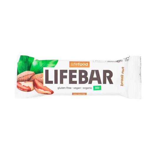 Barre aux noix du Brésil bio 40 g Lifebar, Life Food