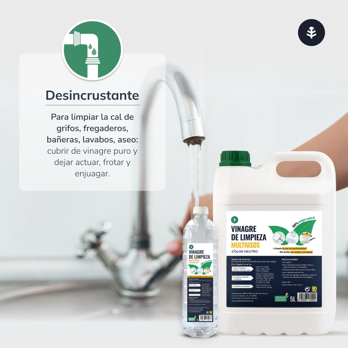 Vit rengöringsvinäger 5L Planeta Huerto