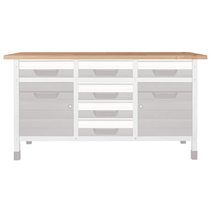 1 arbetsbänk i bok S 650 x 650 x 30 mm Wolfcraft 6043000 S 650 x 650 x 30 mm