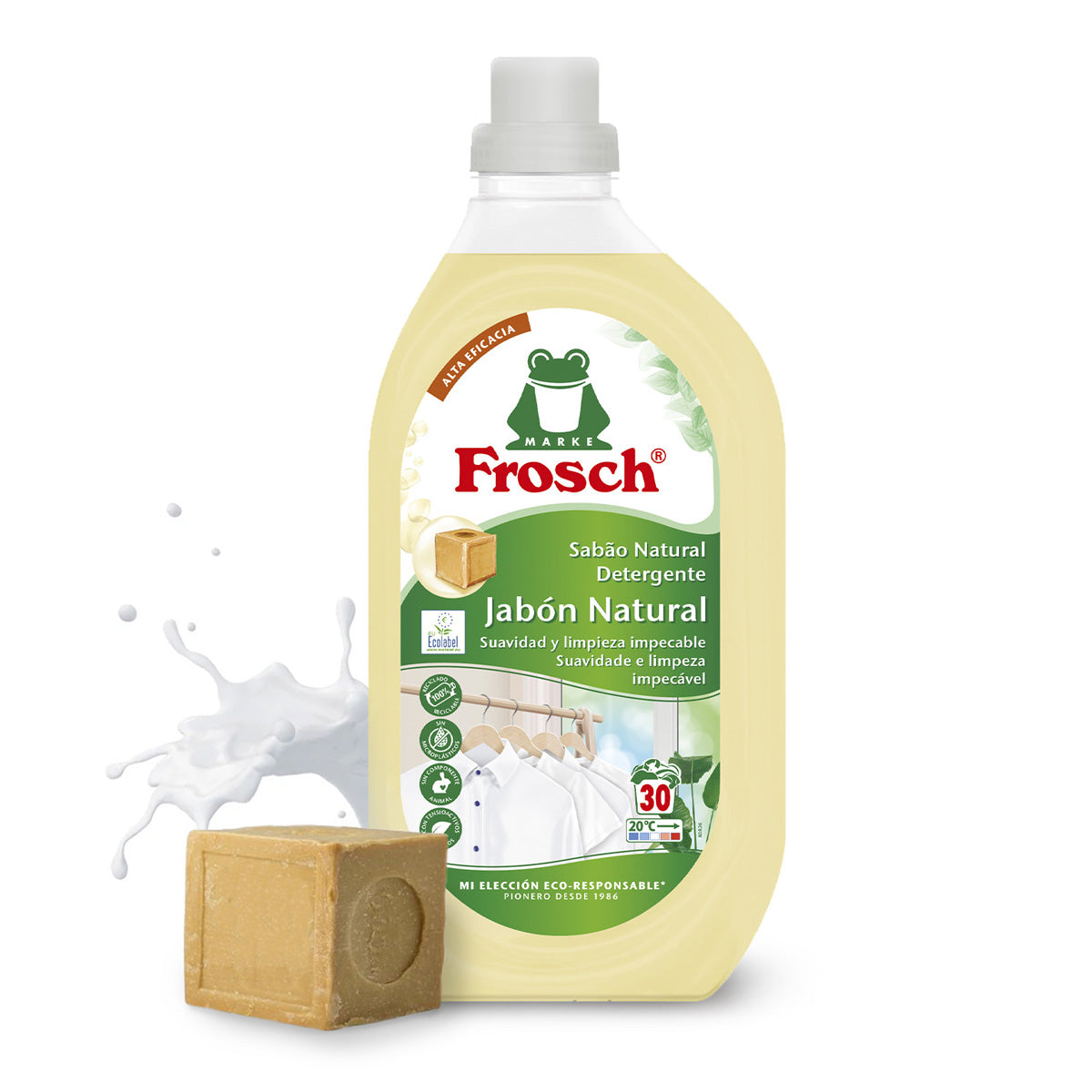 Detergente naturale al sapone, Frosch, 1500 ml