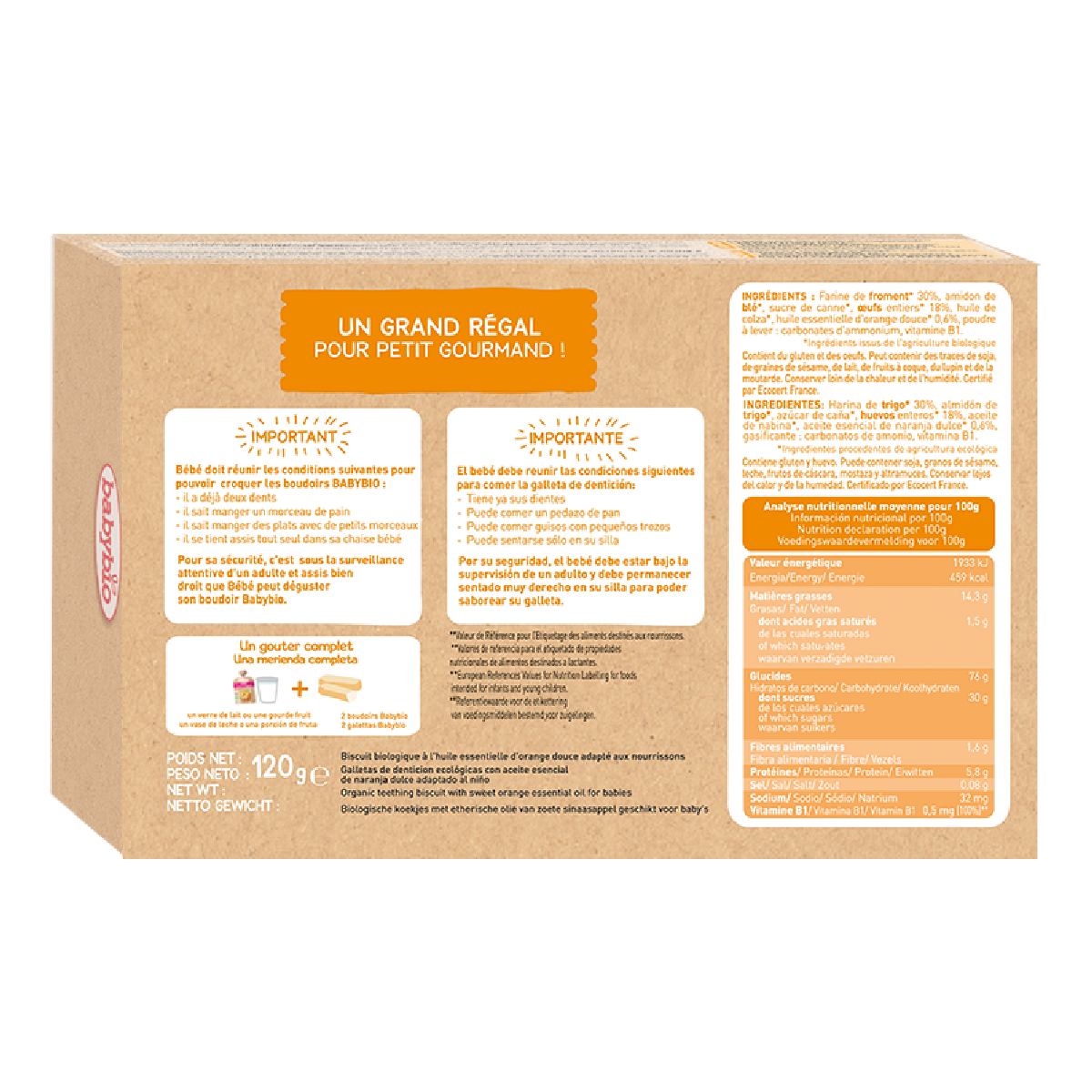 Pakket biologische Babybio-snacks
