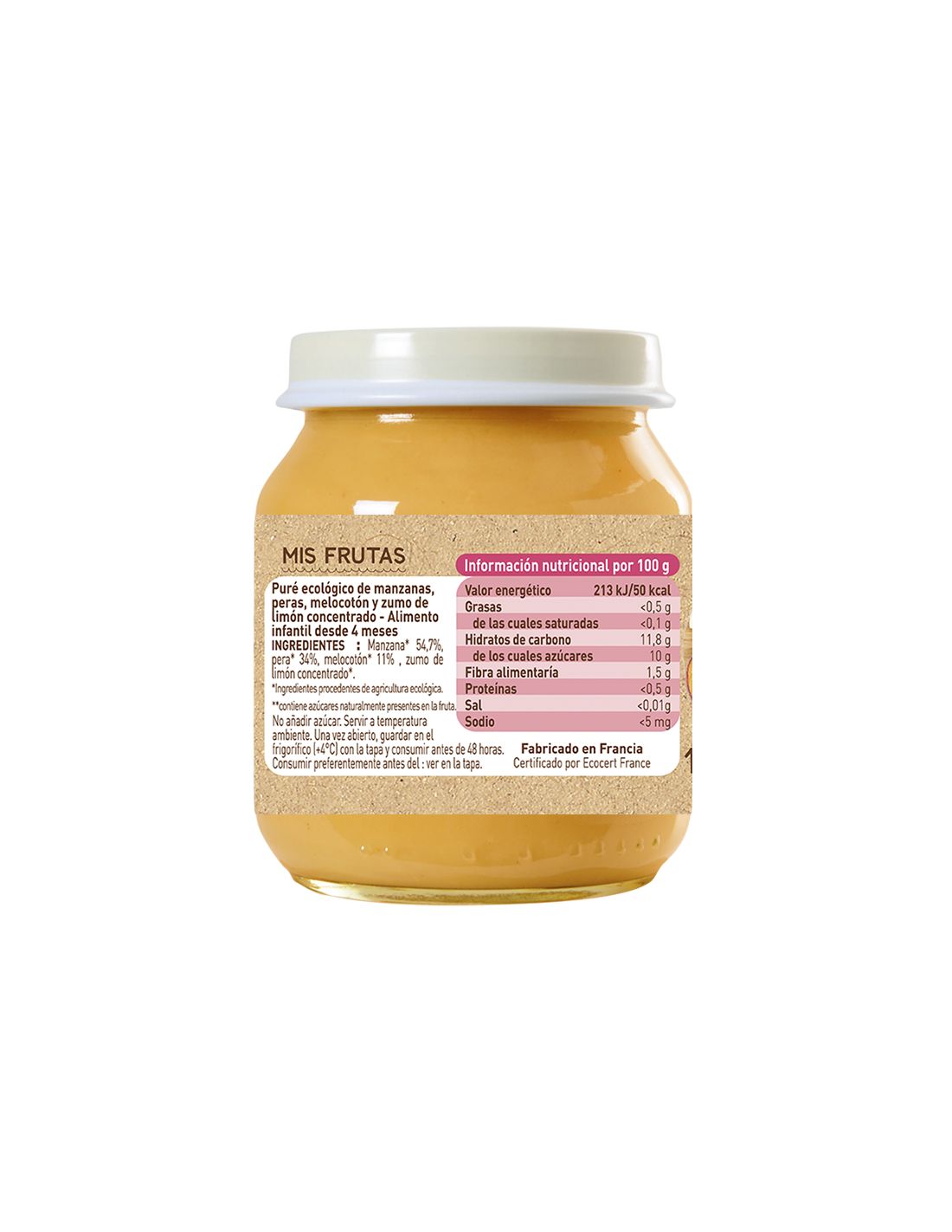 Potje fruitdelicatesse Babybio 130 g
