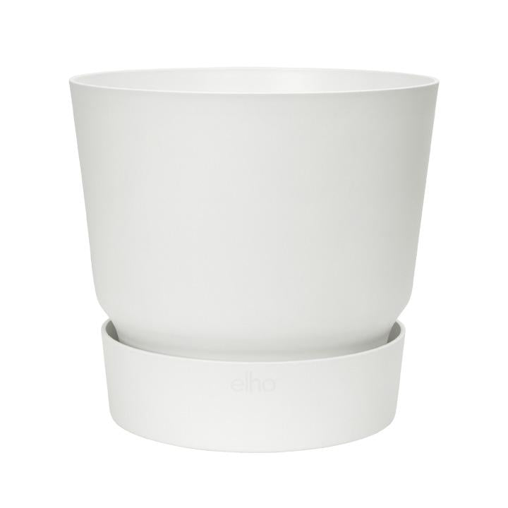 Fioriera con sottovaso integrato Greenville Elho Bianco 30 cm