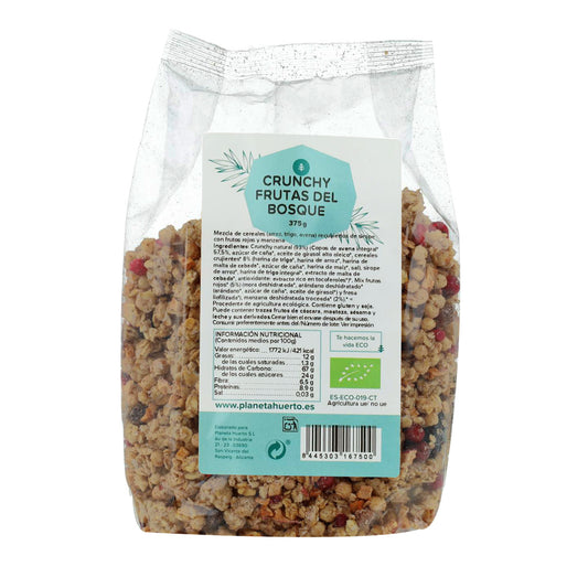 Muesli crunchy fruits of the forest ECO Planeta Huerto 375 g