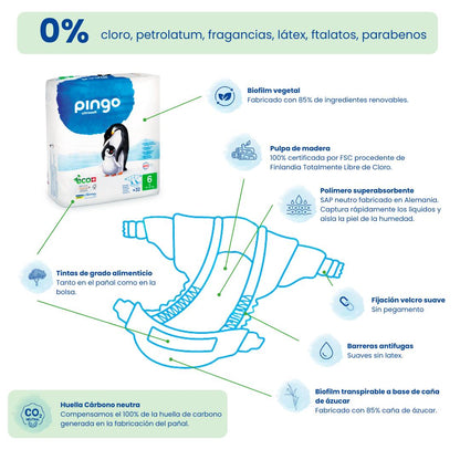 Pingo T6 XL nappies (15-30 kg) 32 units