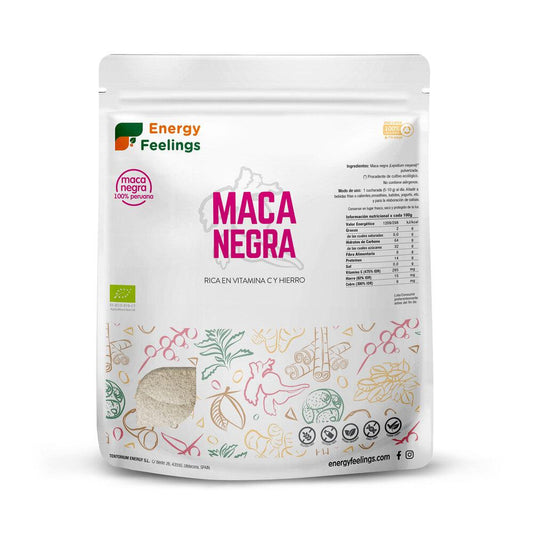 Schwarzes Maca-Pulver ECO Energy Feelings 1 kg