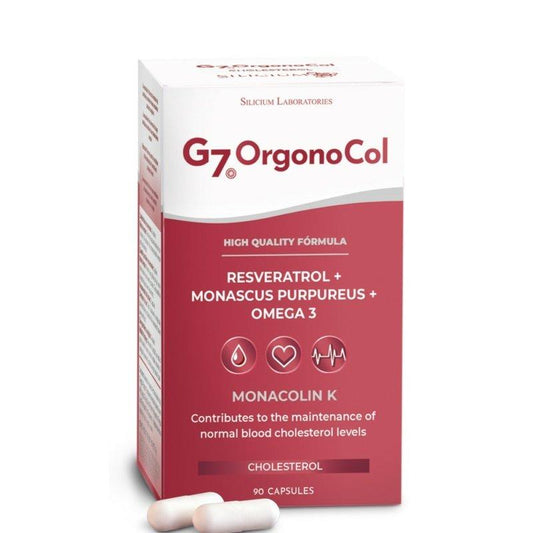 G7 OrgonoCol Resveratrolo e lievito di riso rosso, 2,95 mg di monacolina 135 capsule