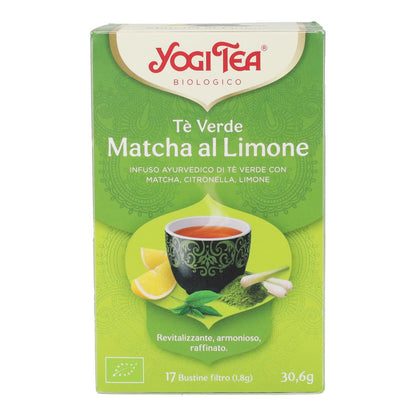 Yogi Tea BIO Tè verde e Matcha al limone, 17 bustine