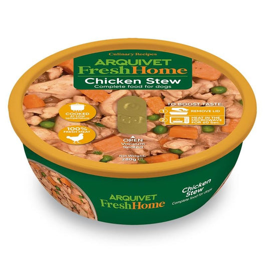 Arquivet Fresh Home Chicken Stew våtfoder med kyckling för hundar 280 g
