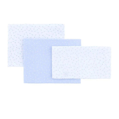 3-Piece Cot Sheet Set (Cot 60) Cambrass Sky Pink