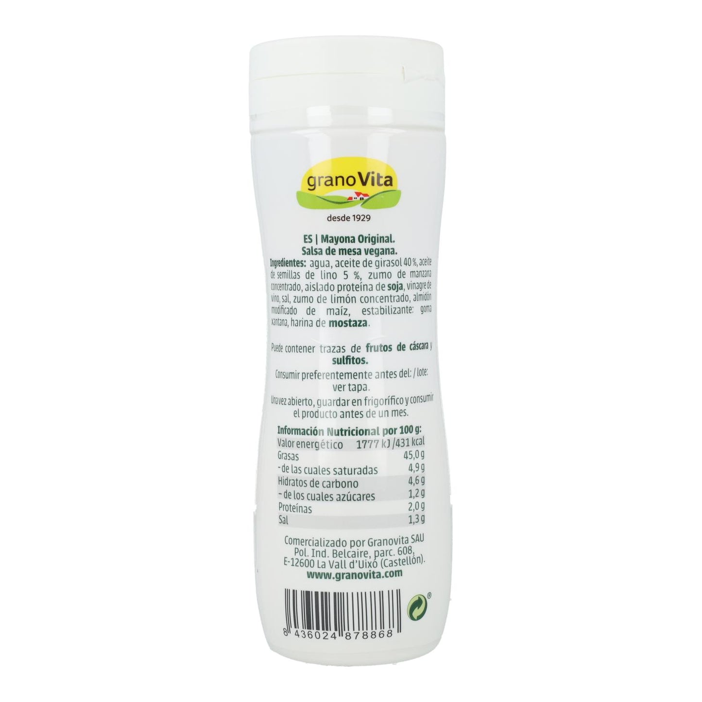 Maionese senza uova Mayola Granovita 300 g