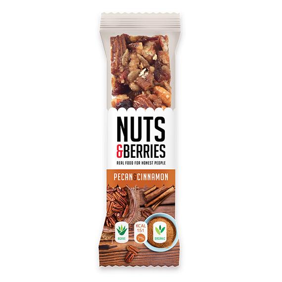 Barre aux noix et à la cannelle Nuts&Berries 30 g