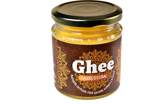 Ghee Burro chiarificato Ayurveda artigianale Caldes D'Estrac Eco 250 ml.
