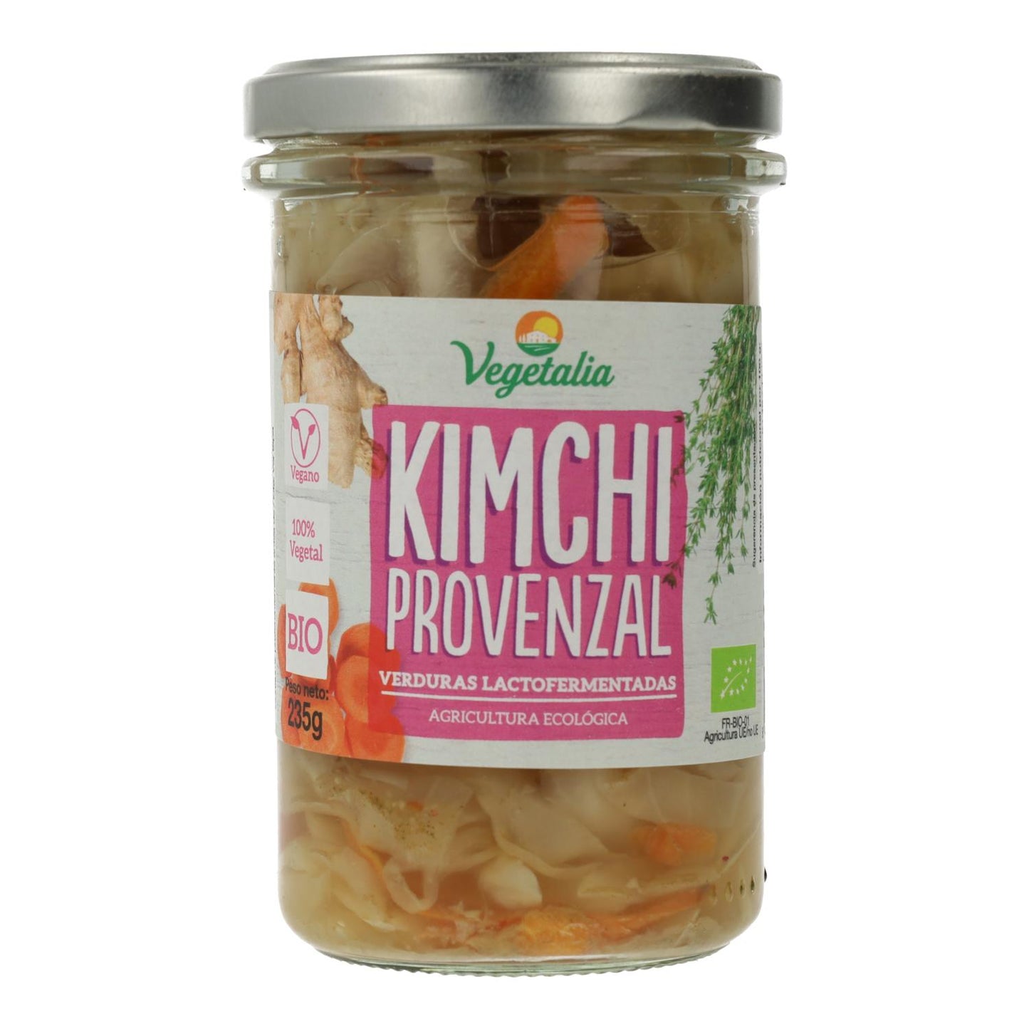 Milchsauer vergorenes Kimchi Provenzal Bio Vegetalia 235 g