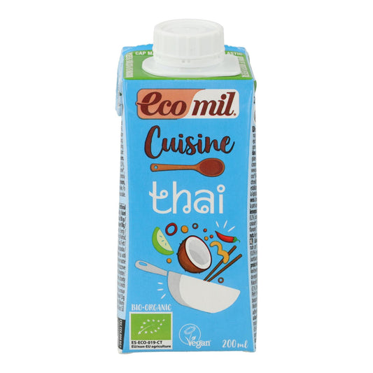 Bio-Pflanzencreme Cuisine Coco Thai Ecomil, 200 ml
