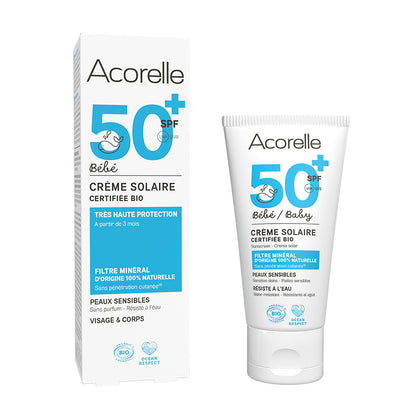 Sonnenschutzcreme für Babys SPF50+ Acorelle 50 ml