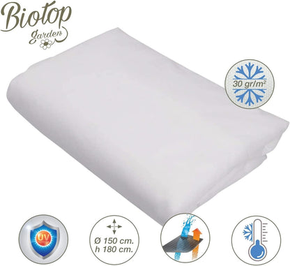 Cagoule anti-gel avec cordon 30 g/m2 Biotop
