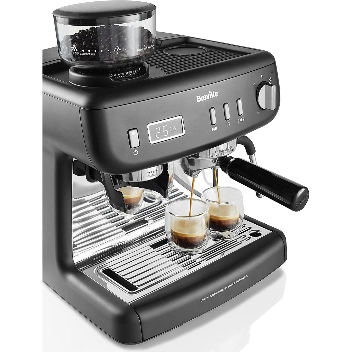 Breville Barista Max+ Coffee Machine - Black (Refurbished)