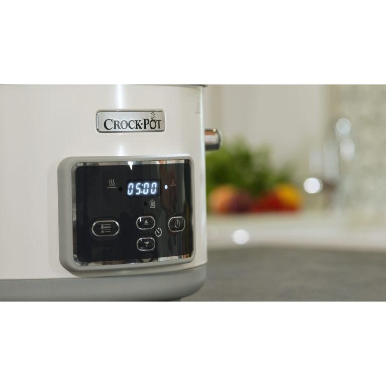 Pentola a cottura lenta Crockpot DuraCeramic Sauté 5 L CSC026X (ricondizionata)