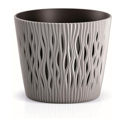 Duna Plant Pot with Taupe Grey Insert D 19 x 17