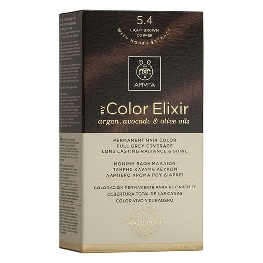 Haarverf My Color Elixir N5.4 Lichtbruin Koperkleurig Apivita