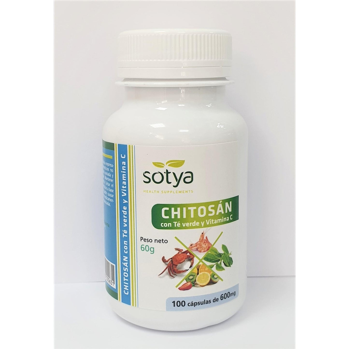 Chitosan + grönt te + C-vitamin  Sotya 100 kapslar