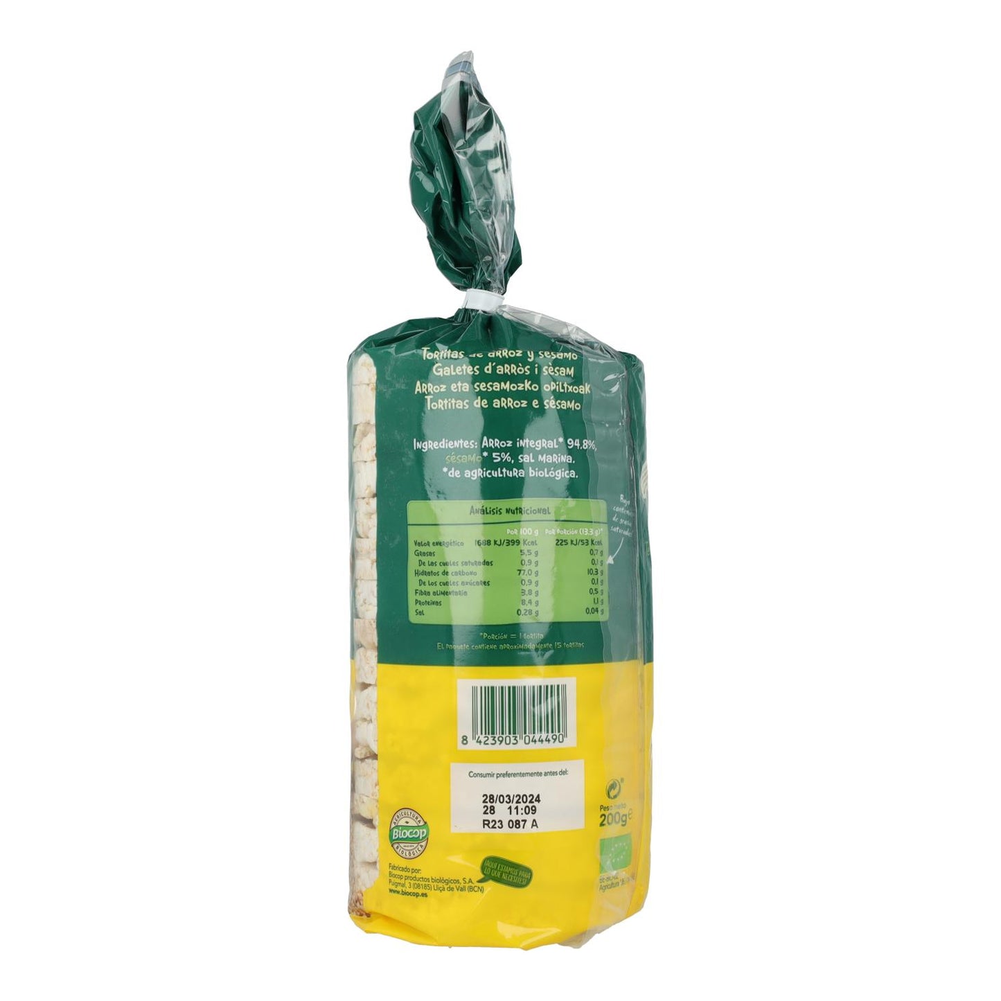 Biocop Sesame Rice Cakes 200 g