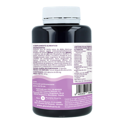 Hair Booster haar, huid en nagels Planeta Huerto 120 capsules