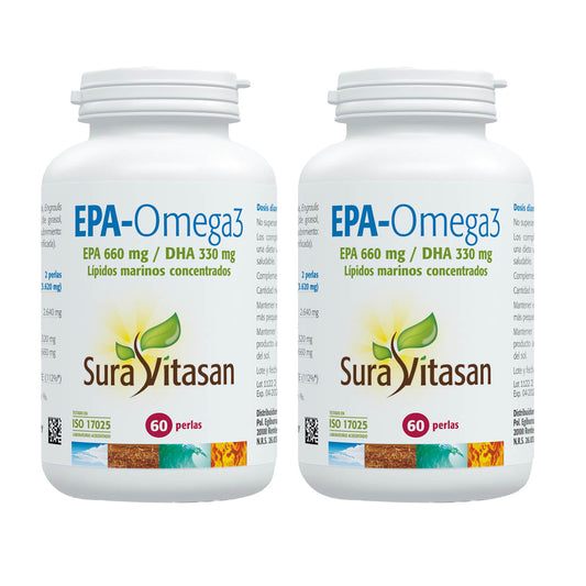 Pack of 2x EPA - Omega-3, Sura Vitasan, 60 softgels