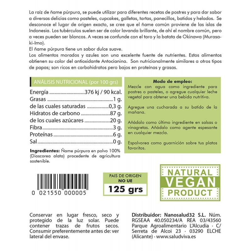 Lila Yamswurzel Salud Viva 125 g