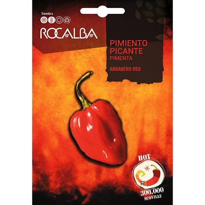 Semi di peperoncino piccante Habanero Red Rocalba