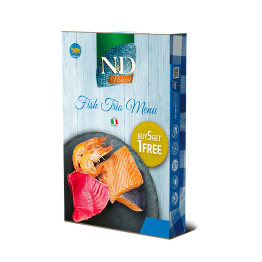 ND cat Natural Fish Trio Farmina 6 x 70 g Farmina Nassfutter für Katzen