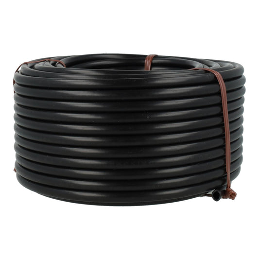 Schwarzer Mikro-Schlauch Ø 4 mm Planeta Huerto 25 m